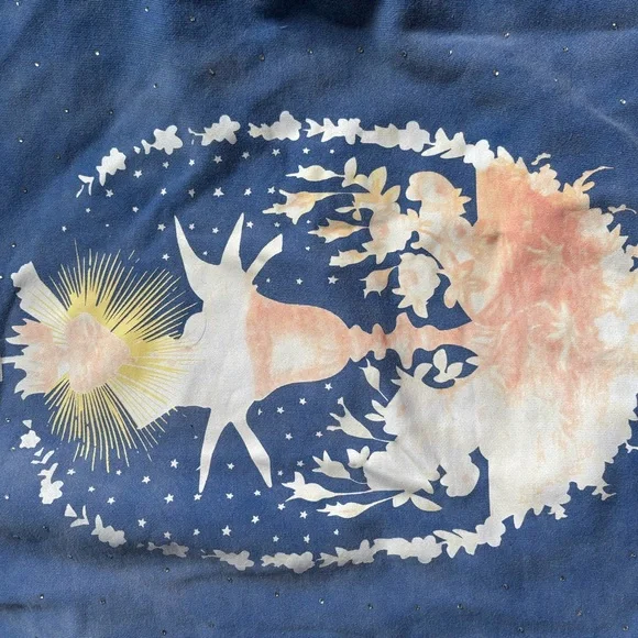 AUTH Who Decides War Washed Blue Graphic Hoodie - SMALL - Picture 10 of 11